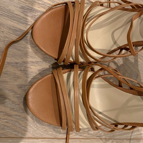 Shoemint brown leather strappy heels - Picture 7 of 7